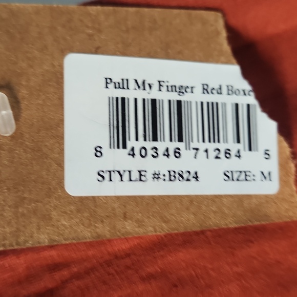NWT Lazy One Pull my Finger Men's sz M Boxer - Picture 3 of 5